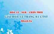 Giải Hóa 12 trang 81 Chân trời Sáng tạo